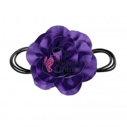 Floare cu snur pentru decor gat sau mana PRL50JJ Mov Intens